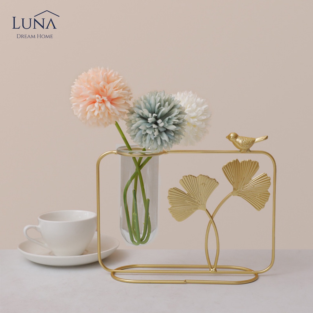 LUNA[Lovely Bird Vase Ornament]Nordic Style Decorative Accessories Flower Vase For Home Ins Style Dry Flower Vase Office