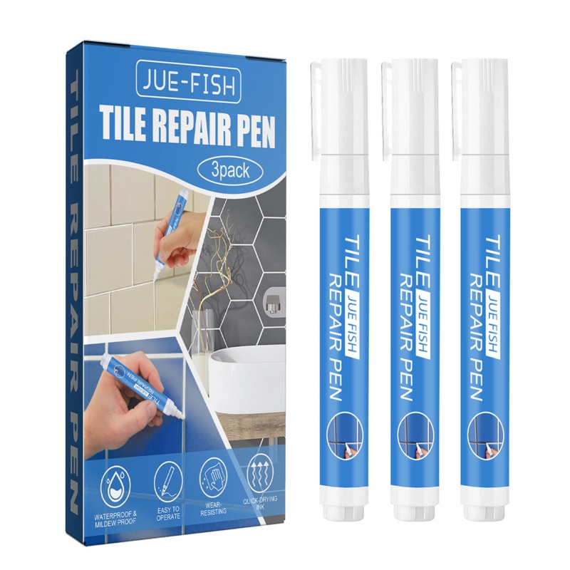 3pcs/pack Grout Pen Tile Grout Paint Pen Touch Up Repair Marker Tile