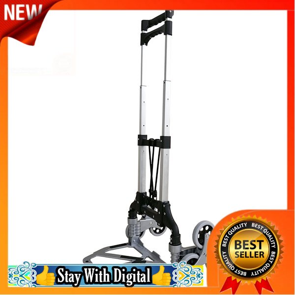 FREE POS 🌹[Local Seller] 909 New Version Heavy Duty Extendable Portable Foldable Trolley Climb Stairs Ha