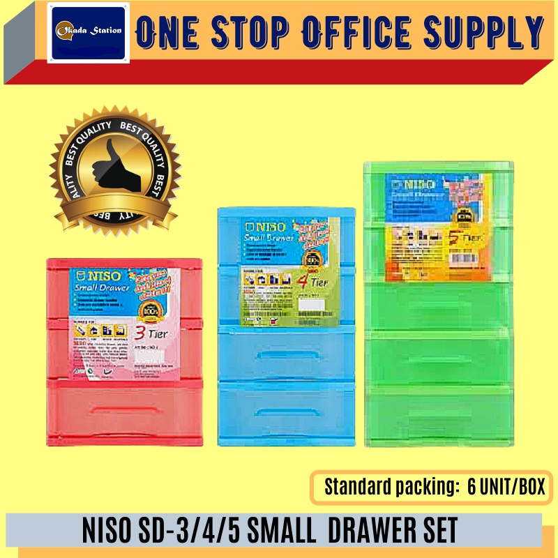 MINI DRAWER 3 LAYER , 4 LAYER , 5 LAYER / Storage Drawer / Transparent
