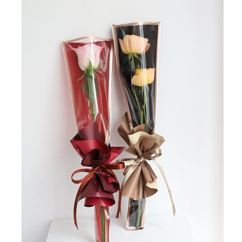 [10 50 pcs] Small Flower Wrapping Bags INS Bouquet Packaging Bags