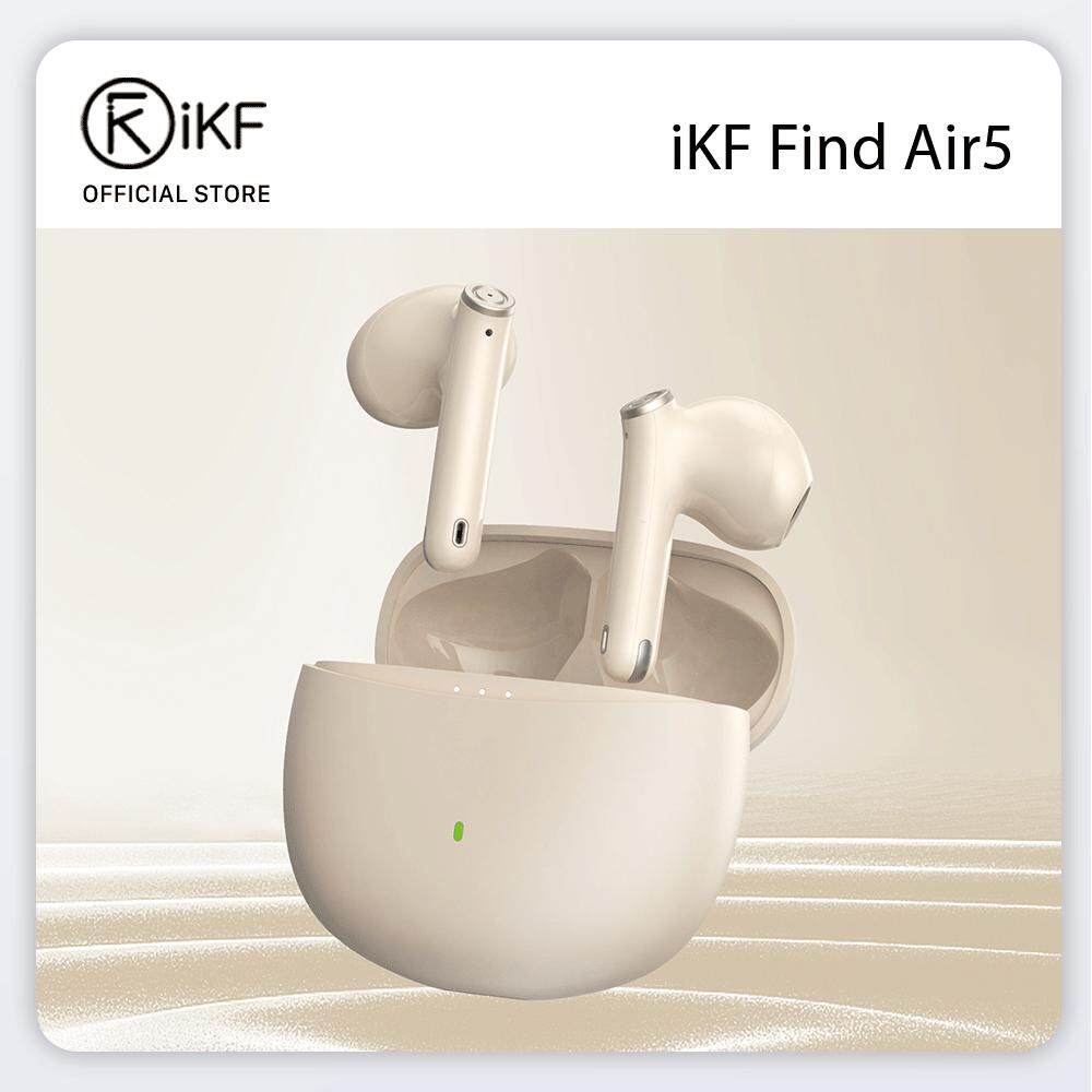 iKF Find Air5 Bluetooth Earbuds Wireless Noise Cancellation HiFi Sound Dual Host Bluetooth V5.3，30 Hours Of Sustained Exercise And Playtime， Ultra Long Standby In-Ear Earphone