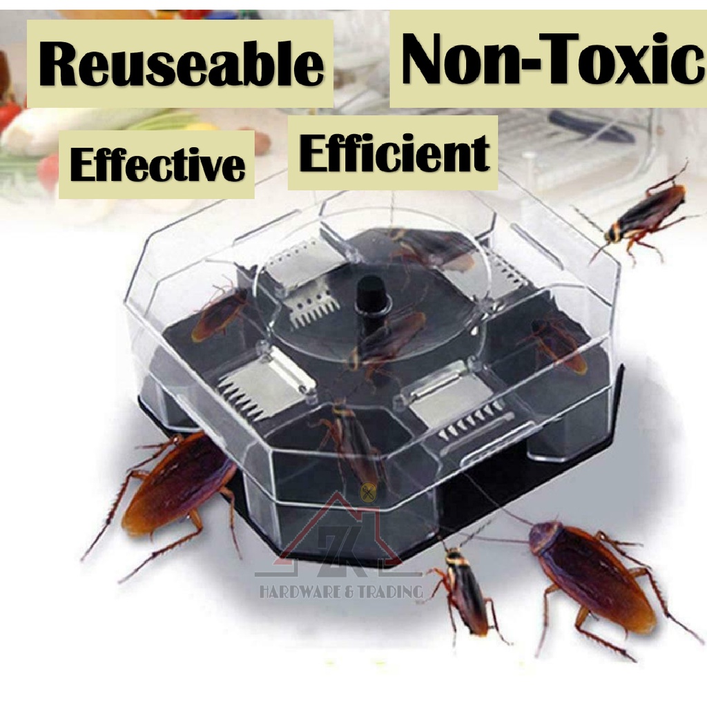 Reusable Cockroach Trap Box Catcher Killer Cockroach Bait Box Non Toxic