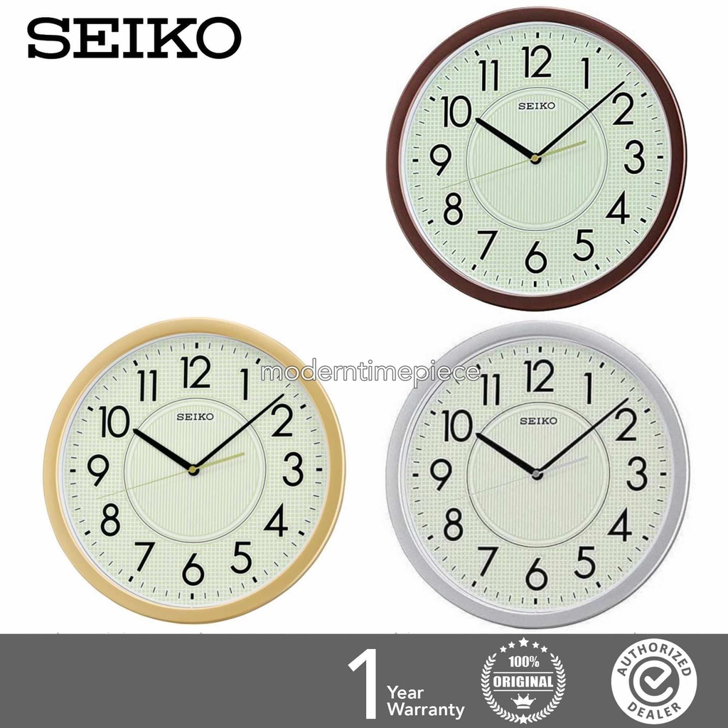ORIGINAL SEIKO Quiet Sweep Lumibrite Analogue Wall Clock QXA629