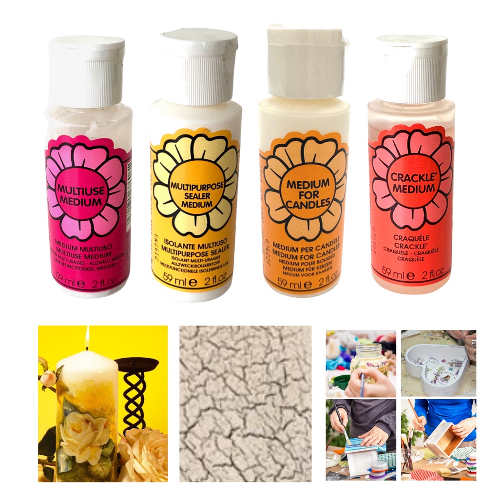 Multi purpose Multiuse Decoupage Sealer Medium for Colour Extensions