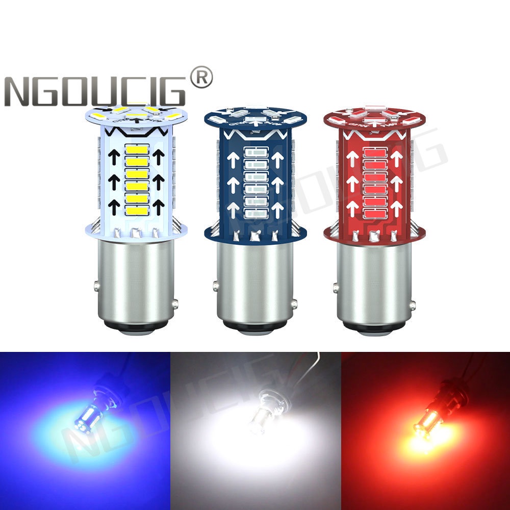 NGOUCIG Explosive Flash 1157 LED Signal Light Brake Light BAY15D Blink
