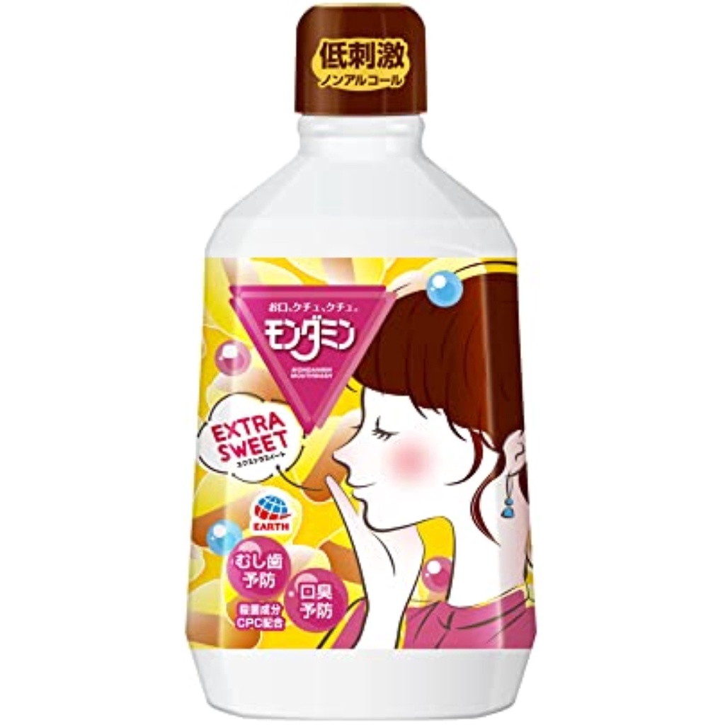 【Direct from Japan】[Quasi -drug] Mondamine Extras Eletic Medicinal Mouse Wash/General Washer [1080ml] Surprisingly sweet & firm caries prevention of dessert after dessert