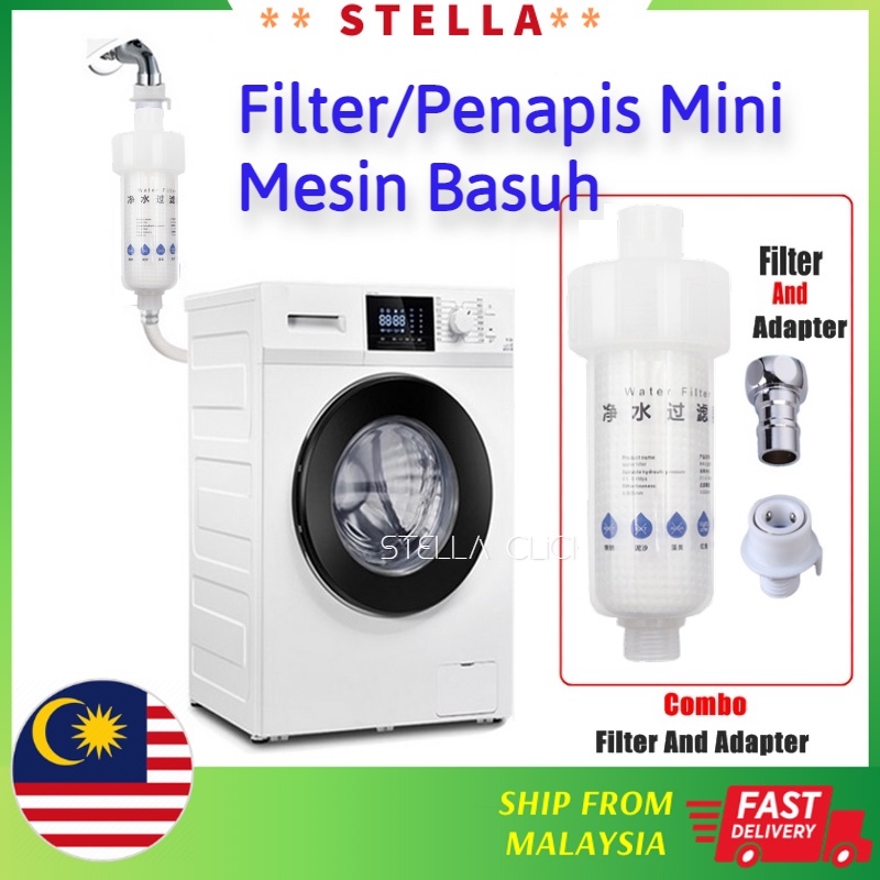 Washing Machine Filter Refill Reusable Replaceable Penapis Air Mesin Basuh Prefilter Water Purification Pre-filter