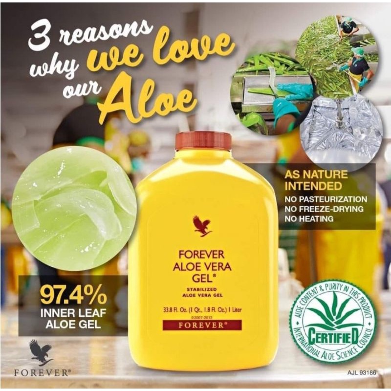 Forever Living Aloe Vera Gel 1 Liter Shopee Malaysia 6754