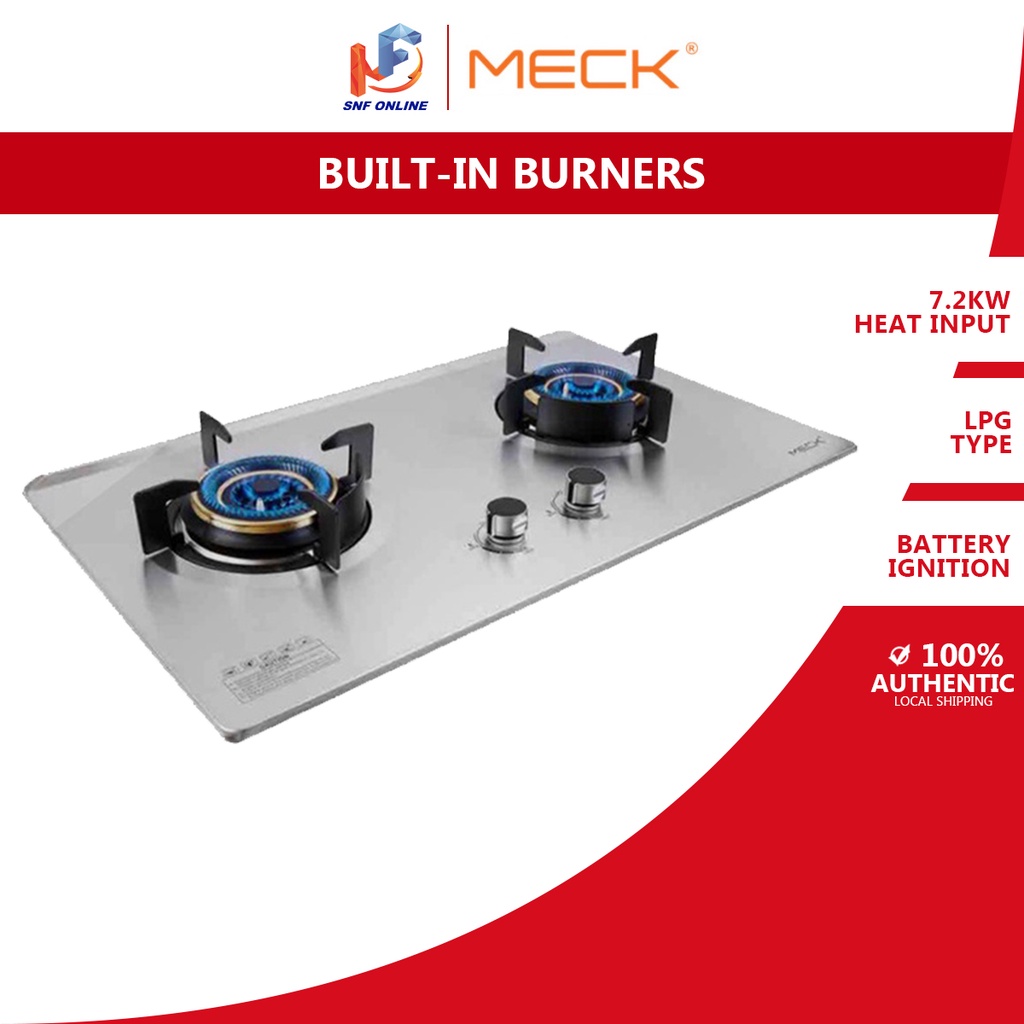 Meck Gas Stove BuiltIn Stainless Steel Hob MBHS602 Shopee Malaysia