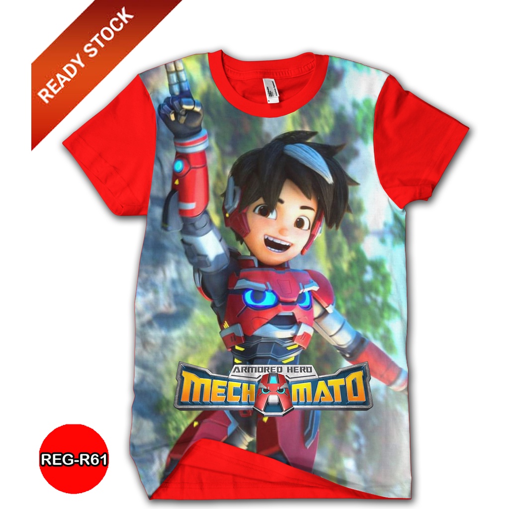 Mechamato Armored Hero 3D T-Shirt Kids Cartoon TV Series Animation REG-R61  | Kaos Mechamato Armored Hero 3D Baju Anak Kartun Serial TV Animasi  #REG-R61 | Shopee Malaysia