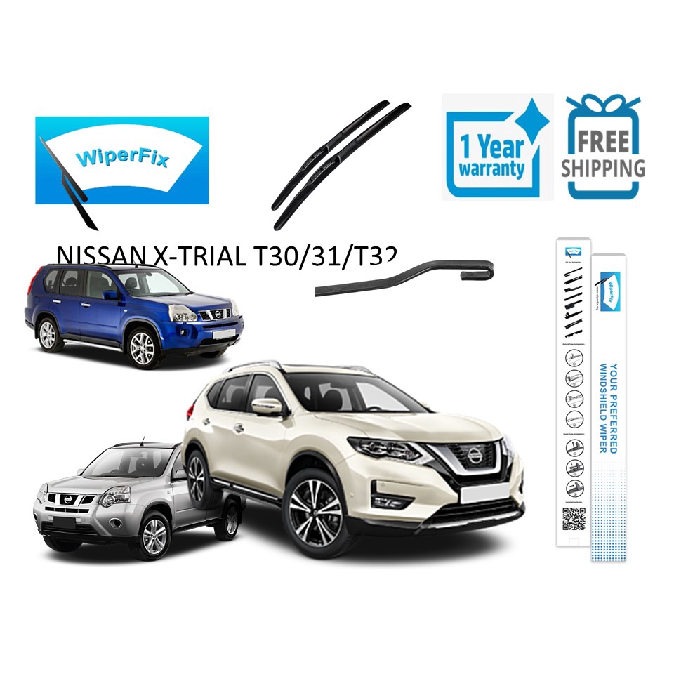 Nissan X-Trail Stoßdämpfer - Motorhaube & Kofferraum Puffer Set
