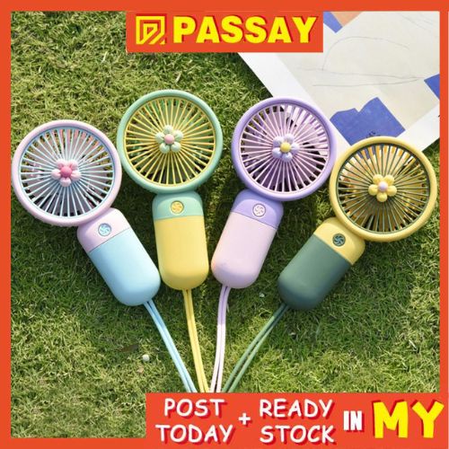 Portable Hand Table Mini Clip Fan USB super Fan Flower Fan Charge Battery Desk Cooling Small Kipas Mini Kipas kecil花朵小风扇