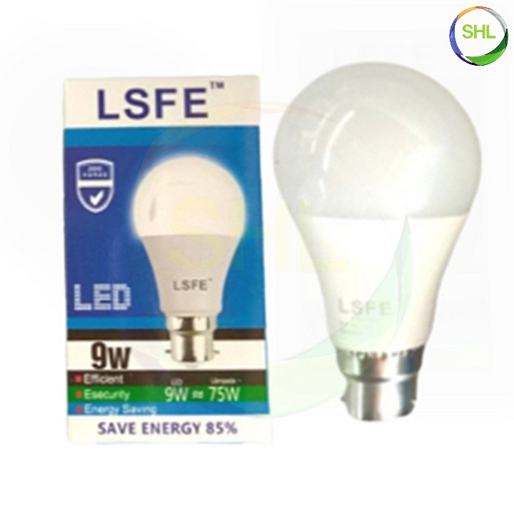 LSFE 9W Pin Type Efficient Led Bulb A60 Energy Saving 6500K Lampu Led