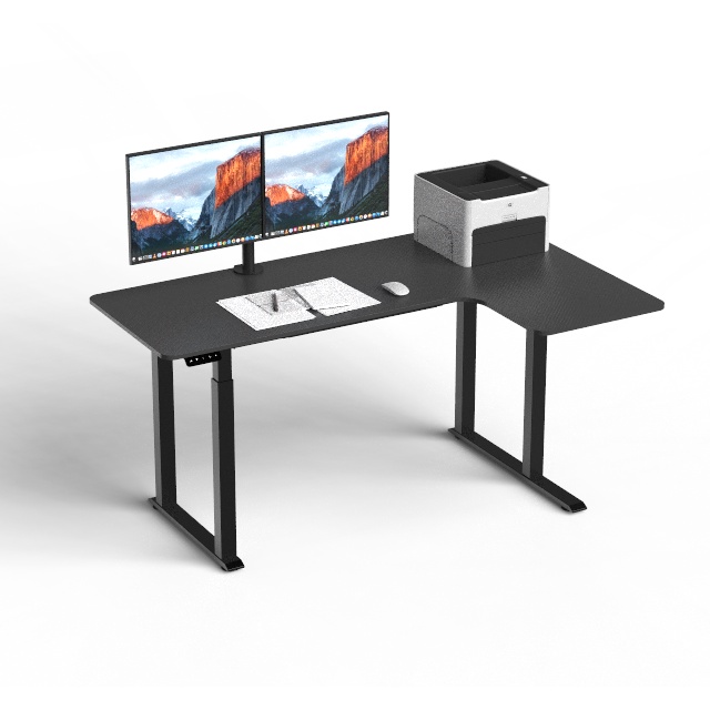L Shape Standing Desk/Height Adjustable Desk/Electric Desk/Standing