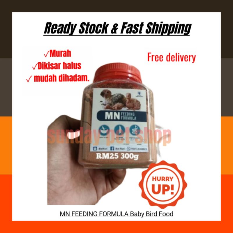 Mn feeding formula baby bird food anak burung makanan shopee malaysia