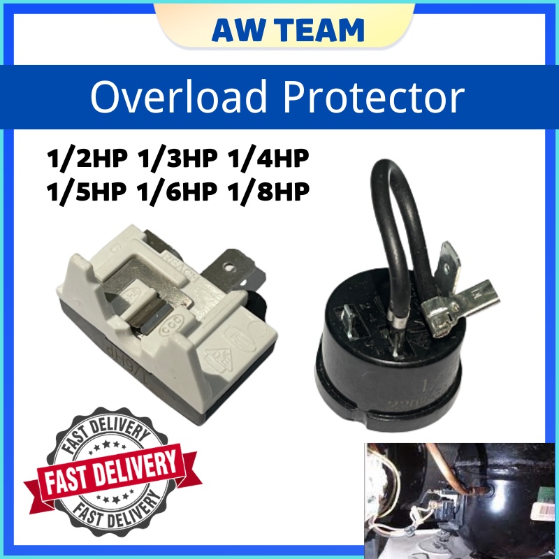 Fridge Overload Refrigerator Freezer Mini Bar PTC Compressor Protector Switch Peti Ais Sejuk