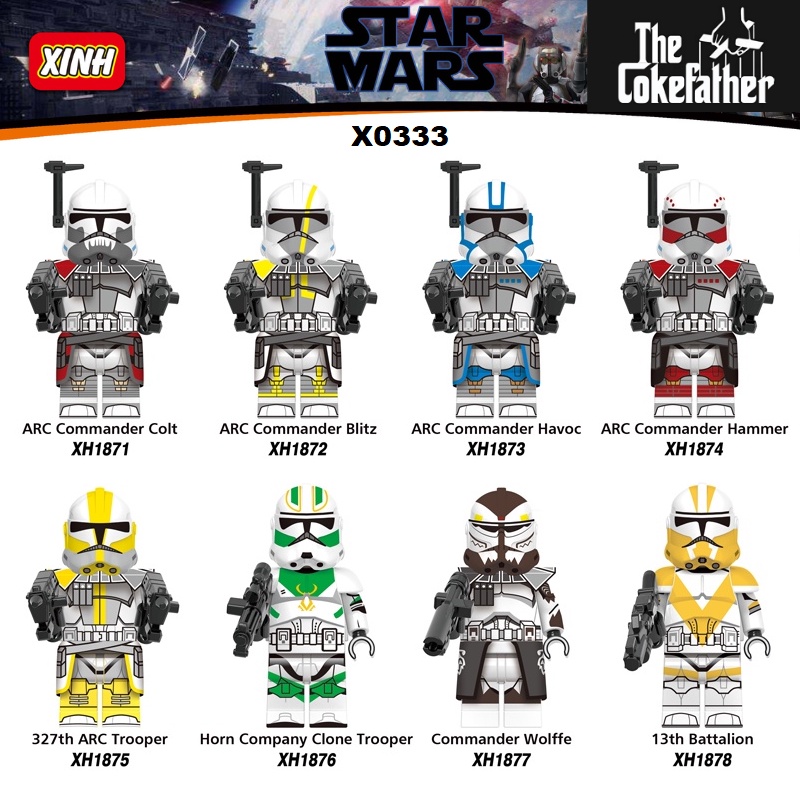 XINH X0333 Minifigures Star Wars Storm Trooper Bricks / ARC Clone ...