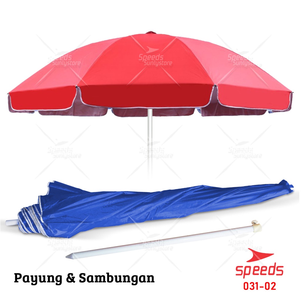 Multi Reliable TENDA Speeds Umbrella Tent Beach Cafe Bazaar Event Parasol Diameter 200cm Ori 031-2 - Image 2