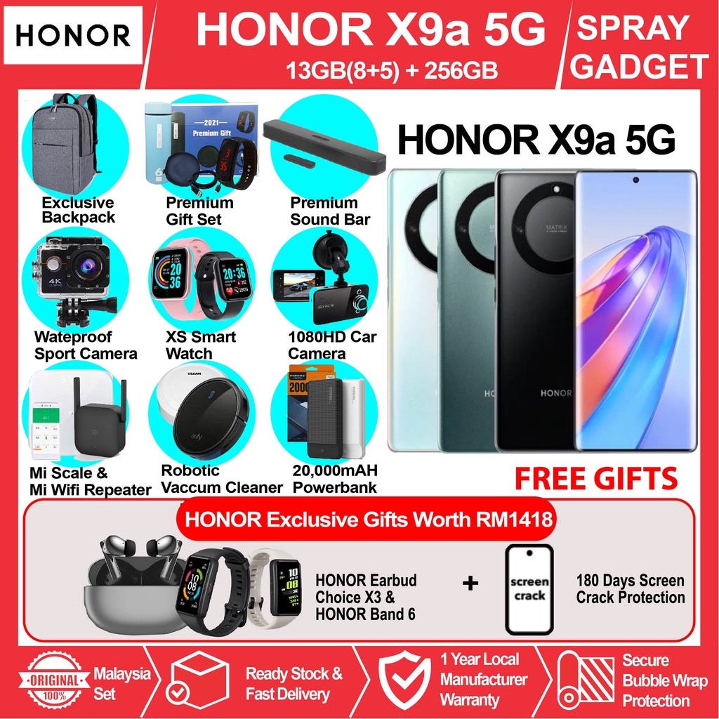 HONOR X9a 5G (8GB+5GB Extended RAM l 256GB ROM) Ultratough OLED