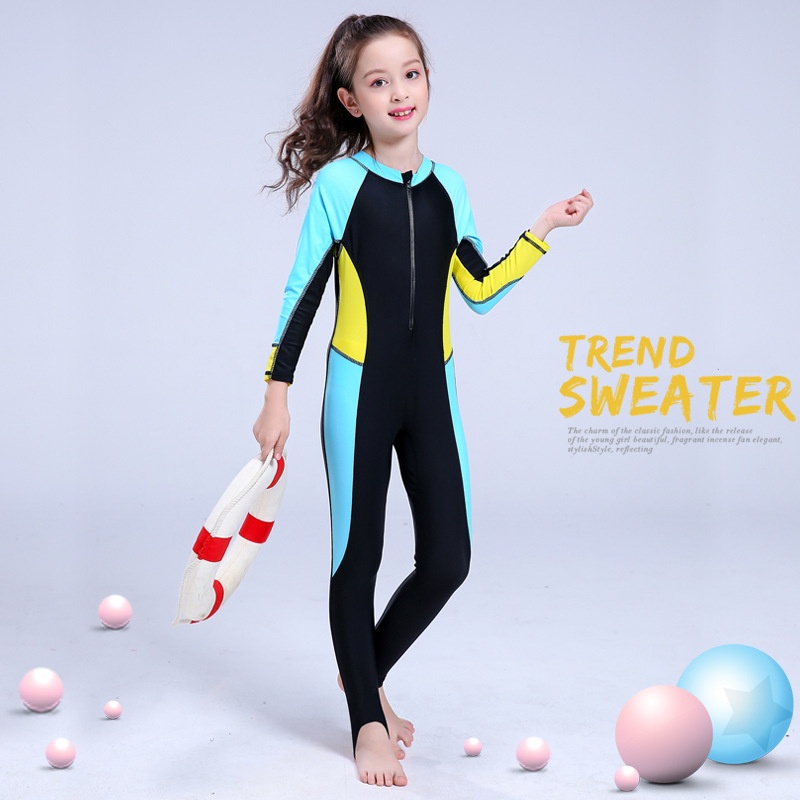 Swimsuit kids Wetsuit Full Body Neoprene Kids Girls Boys Thermal