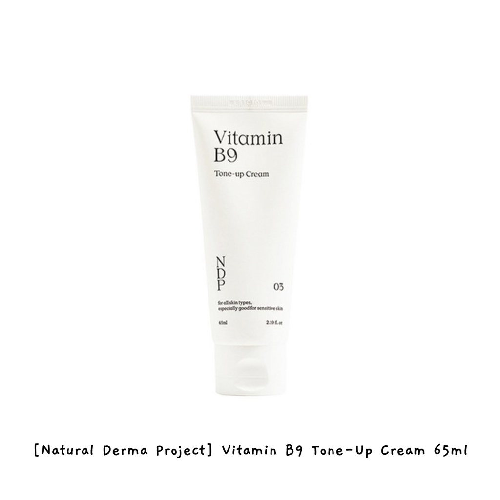 [Natural Derma Project] Vitamin B9 Tone-Up Cream 65ml / k-beauty