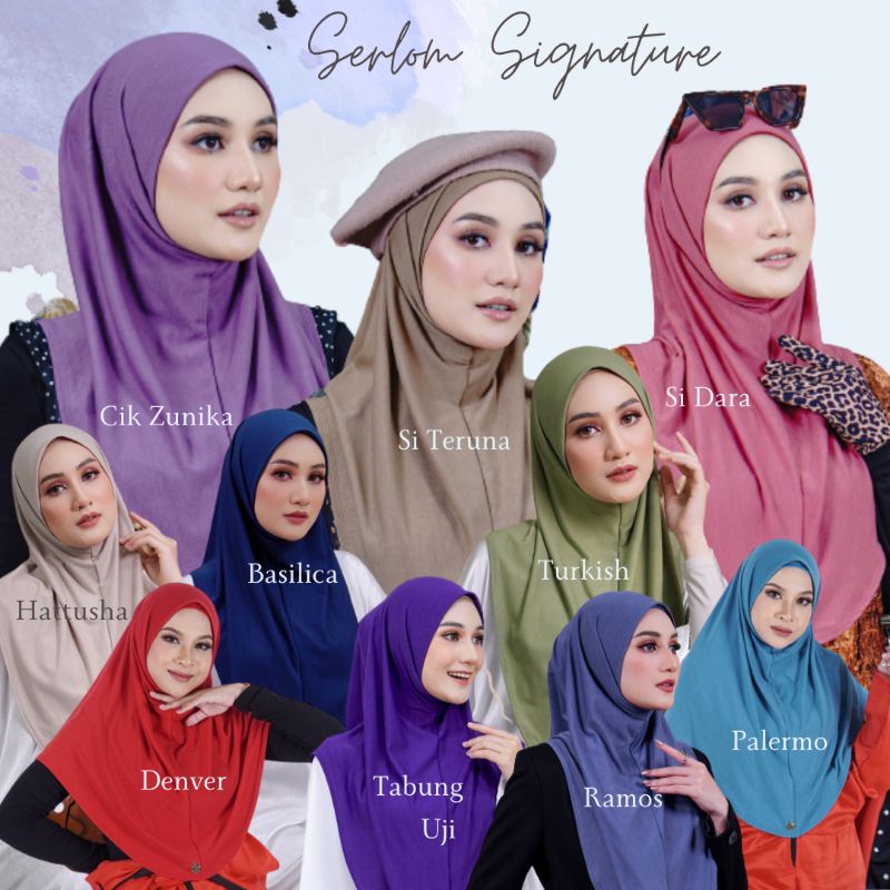 Tudung serlom signature SEBAWANG | Shopee Malaysia