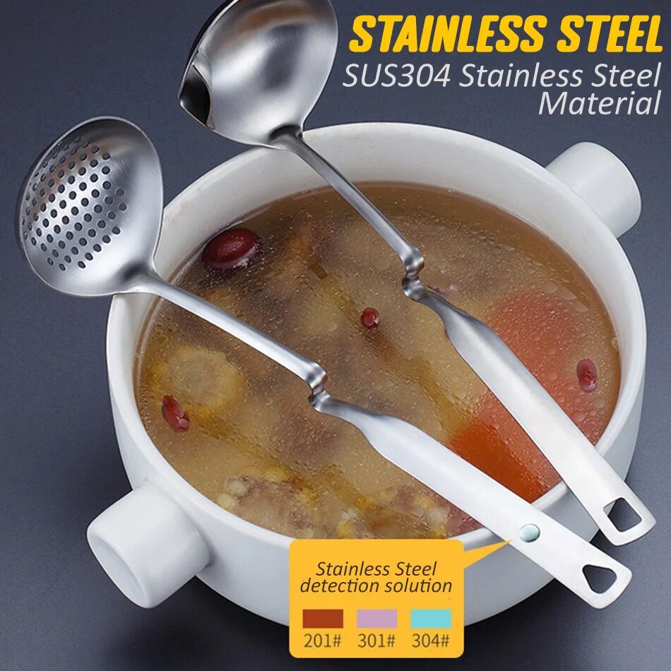 [[ FREE GIFT  Stainless Steel Oil Separation Hanging Soup Ladle SUS304 / Senduk Pemisah Sup Senang Gantung Kelul