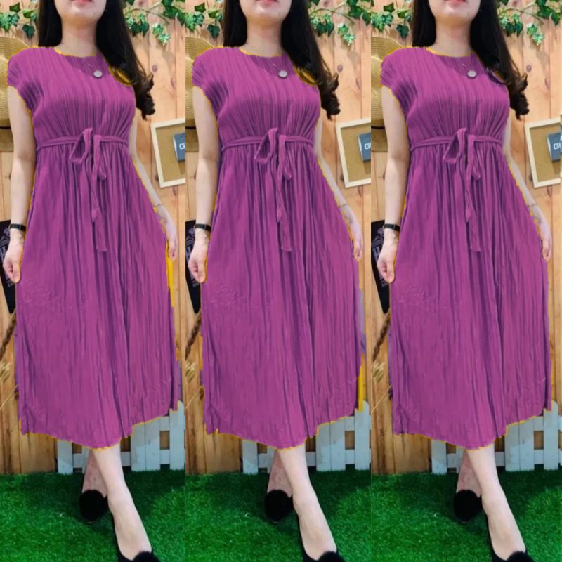 LONGDRESS JUMBO PLISKET IMPORT SUPER JUMBO SIZE LATEST WOMEN'S DRESS VIRAL LATEST VIRAL DRESS 2024