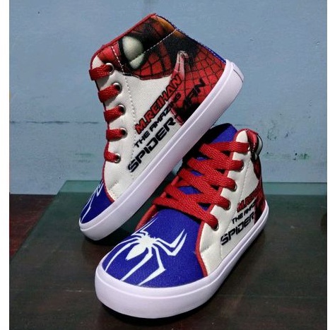 Custom spiderman motif name shoes, free name printing