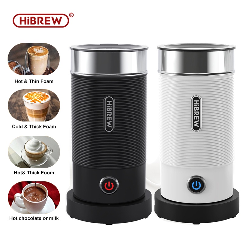 HiBREW Electric Milk Frother Machine Hot/Cold Latte Cappuccino Fully Automatic Milk Warmer 250ml