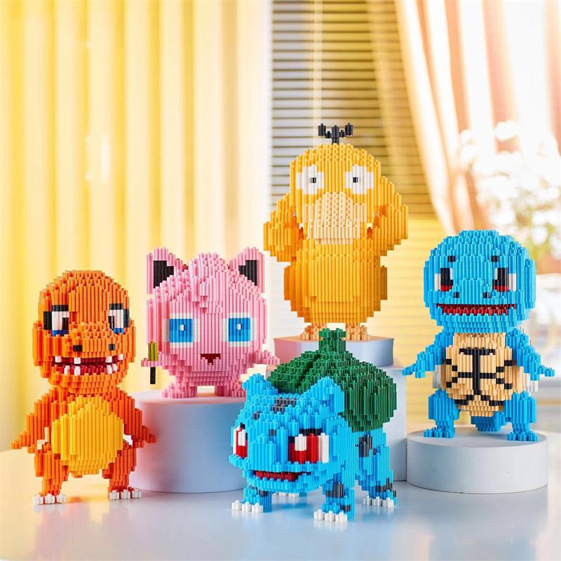 Linkgo Connection Pixel Blocks Cartoon Charmander Building Bricks Micro