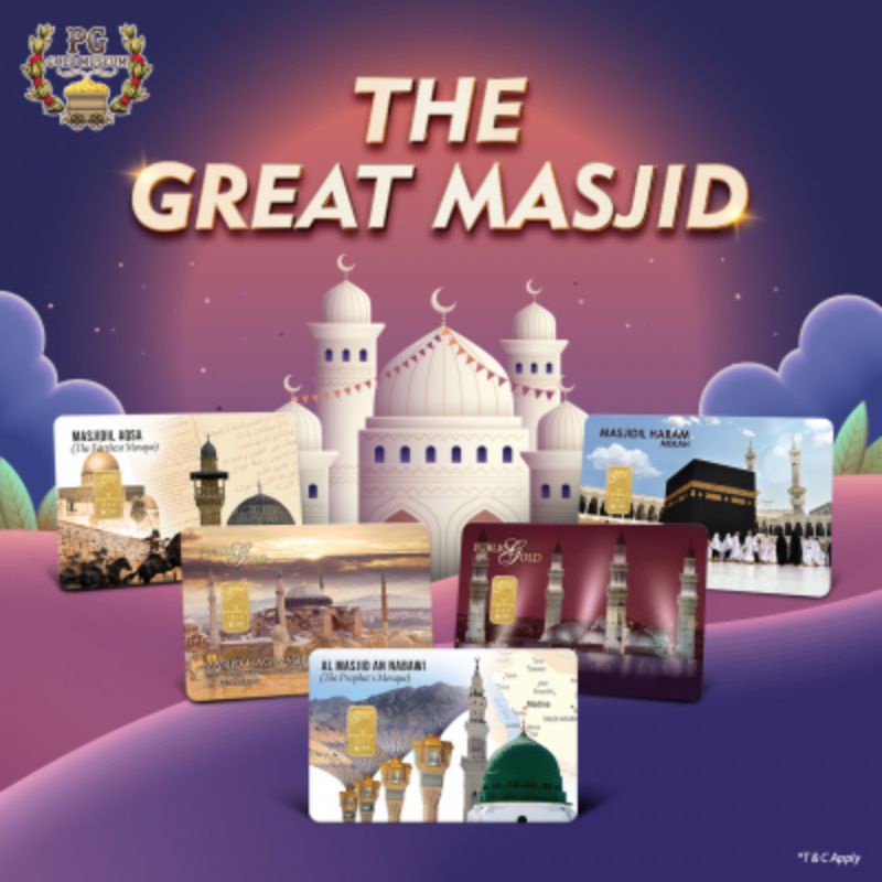 Public Gold PG Gold Bar (Au 999.9) 24K - Masjid Edition