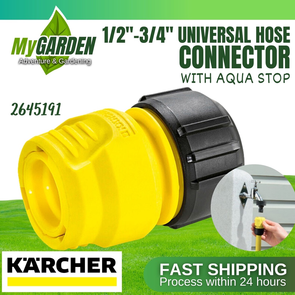 KARCHER 26451910 Universal Connector Used In 1/2" 5/8" 3/4" Hose