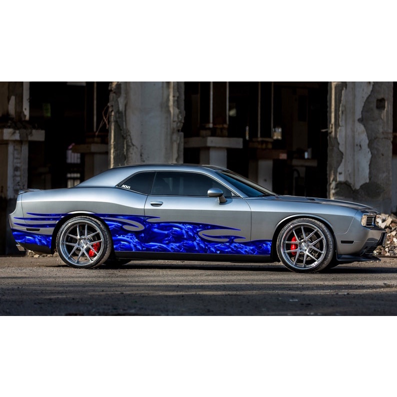 Dragon Stickers, Colorful Car Side Graphics, Dragon Vinyl Stickers, Car