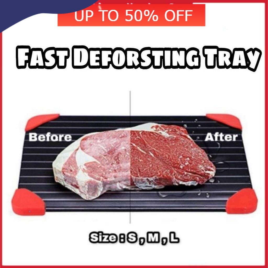 🎁KL STORE✨ _Kitchen Fast Defrosting Tray Frozen Food Meat Quick Defrost Plate Board Ki