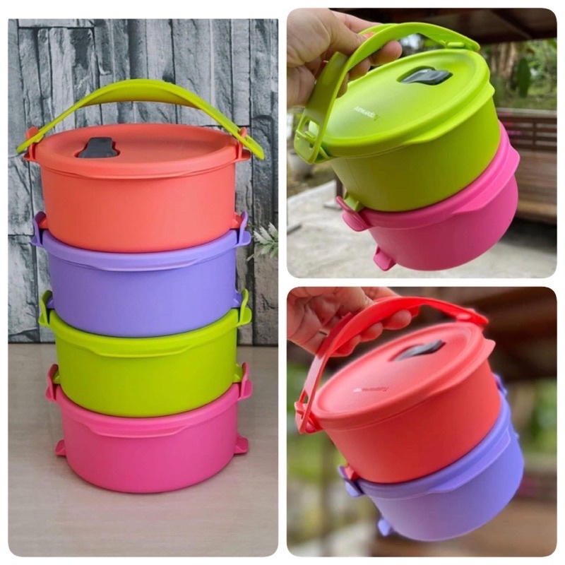 Tupperware Microwaveable Tup Tiffin 4 Layers 550ml mangkuk tingkat with