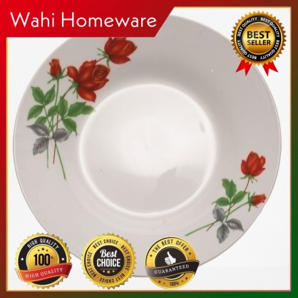 [Wahi Homeware] 6pcs Pinggan Makan Piring Set June Rose Dinner Plate Dessert Plate Fruit Plate