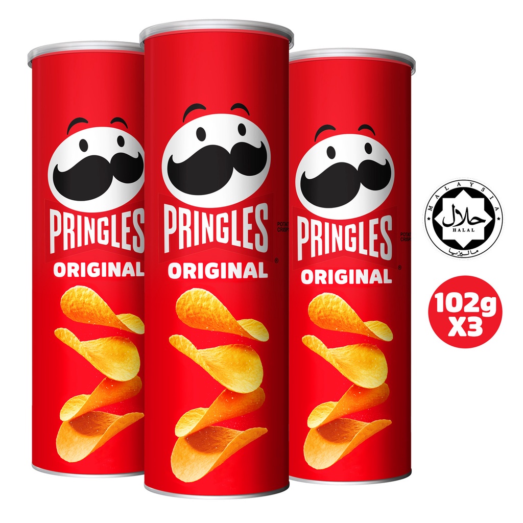 HALAL Pringles Potato Crisps Original 102g | Shopee Malaysia