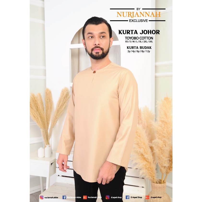 KURTA JOHOR TELUK BELANGA NUDE SIZE BABY SEHINGGA DEWASA 5XL BY