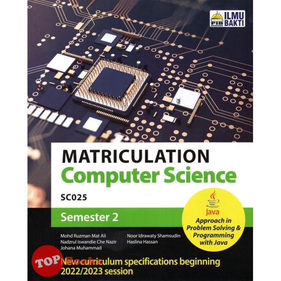 [TOPBOOKS Ilmu Bakti] Matriculation Computer Science Semester 2 (2023)