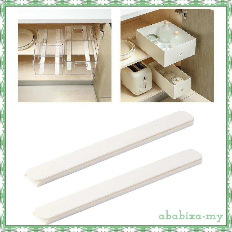 [AbabixaMY] 2Pcs Multipurpose Bins Pull Out Rail, Storage and