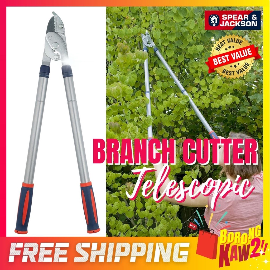 Razorsharp Steel Telescopic Anvil Lopper Heavy Duty Branch Cutter