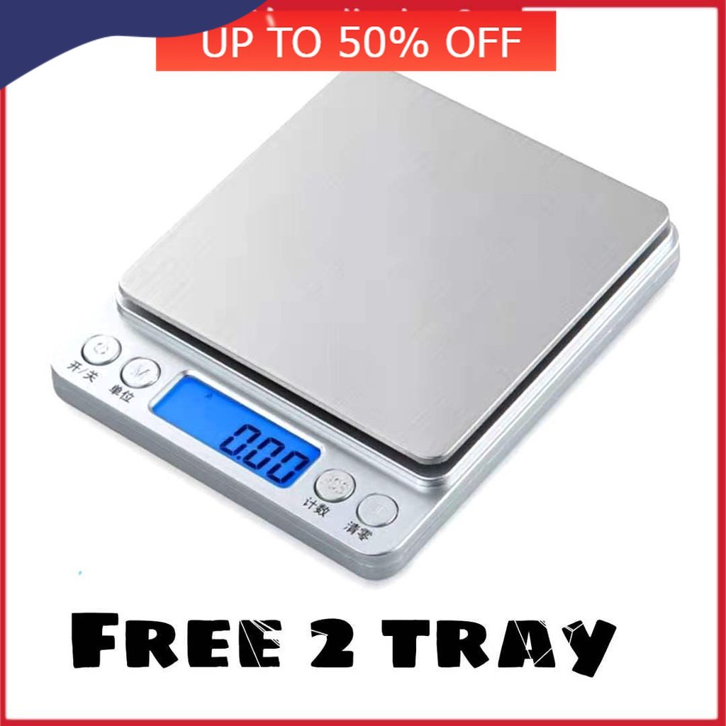 🎁KL STORE✨ _Digital Scale 0.01g 500g 3000g High Accuracy Electronic Kitchen Cooking Fo