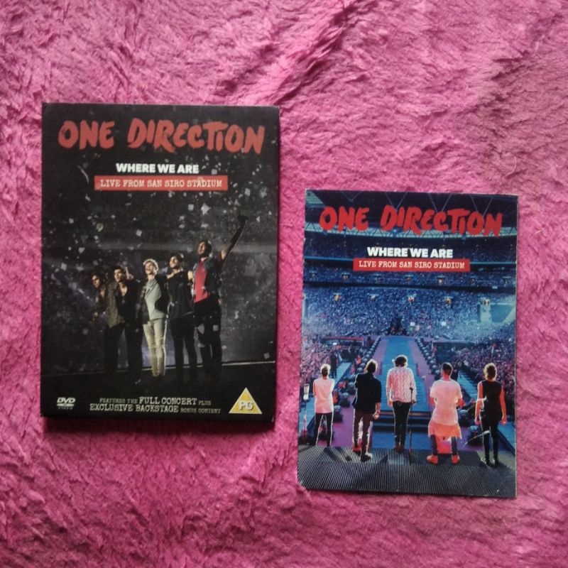 One DIRECTION 1D - WHERE WE ARE DVD (LIVE FROM SAN SIRO STADIUM) OFFICIAL ALBUM CD OFFICIAL MERCHANDISE ORIGINAL HARRY STYLES LOUIS TOMLINSON ZAYN MALIK NIALL HORAN LIAM PAYNE PRELOVED SECOND Used