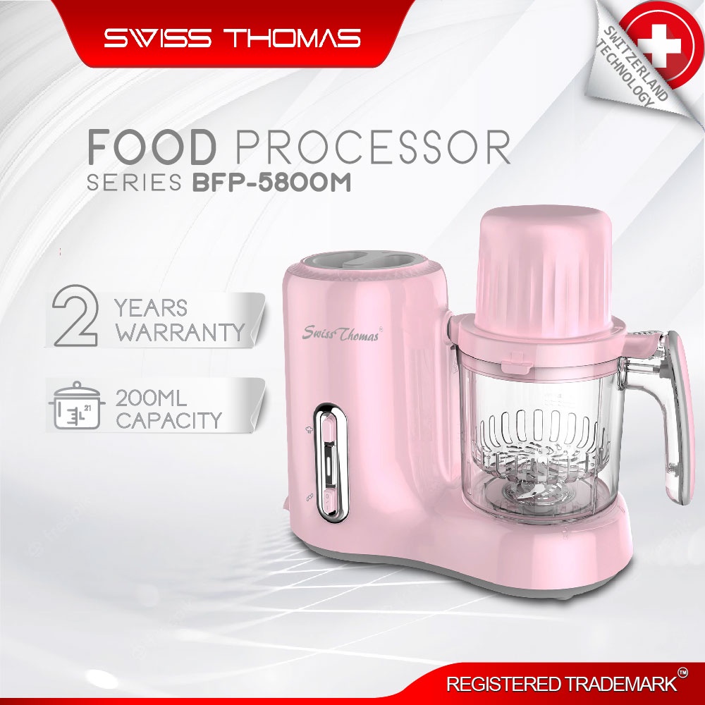 SwissThomas BPA Free Baby Food Processor Maker Mixer Blender BFP-5800M Heating / Steam / Defrost / Blend