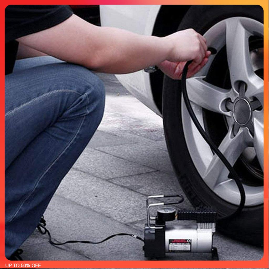 🌹[Local Seller] Heavy Duty 12V Portable Air Compressor 150psi Auto Tyre Pump Inflator For Car M