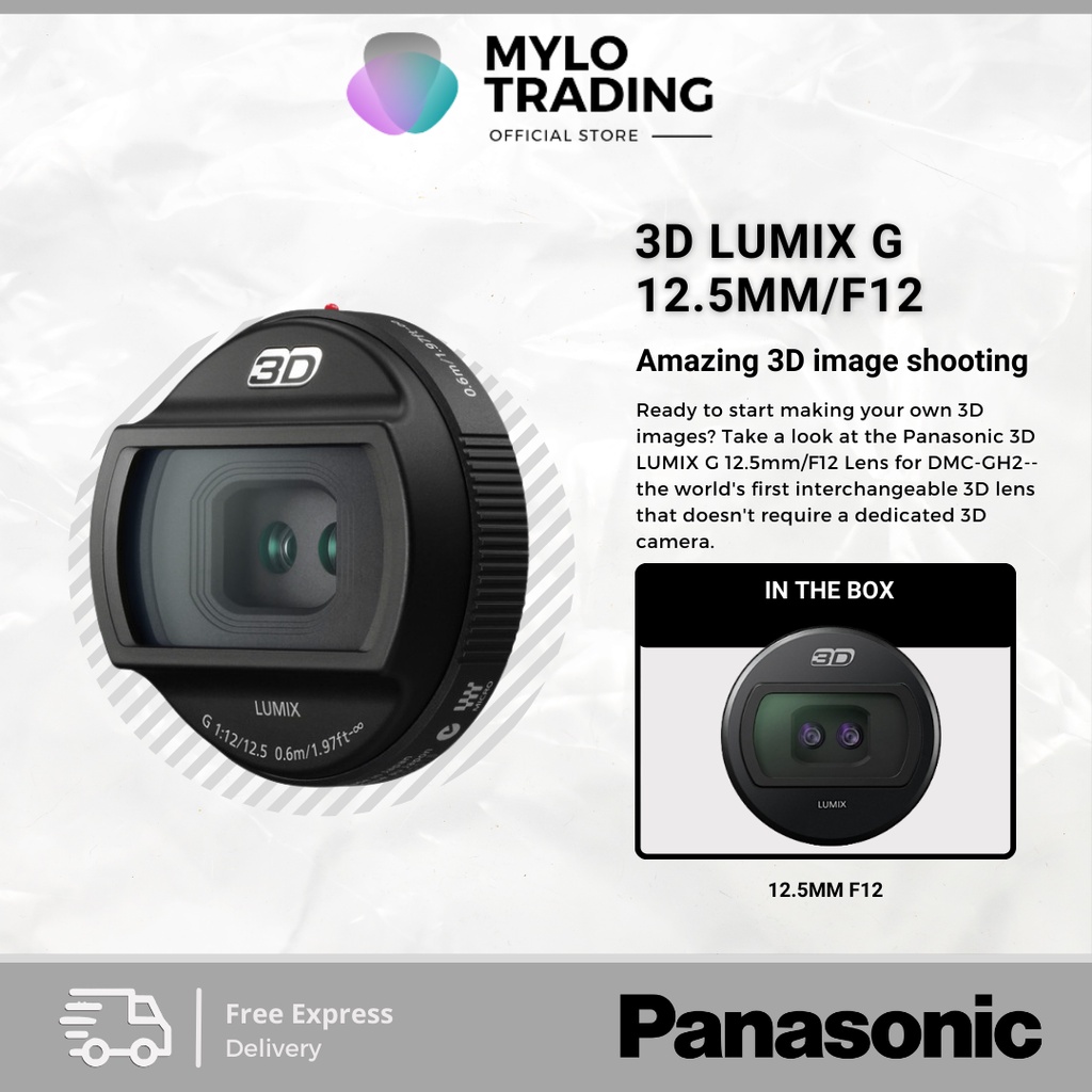 Panasonic Lumix G HFT012 ( 12.5mm / F12 3D Lens ) Shopee Malaysia