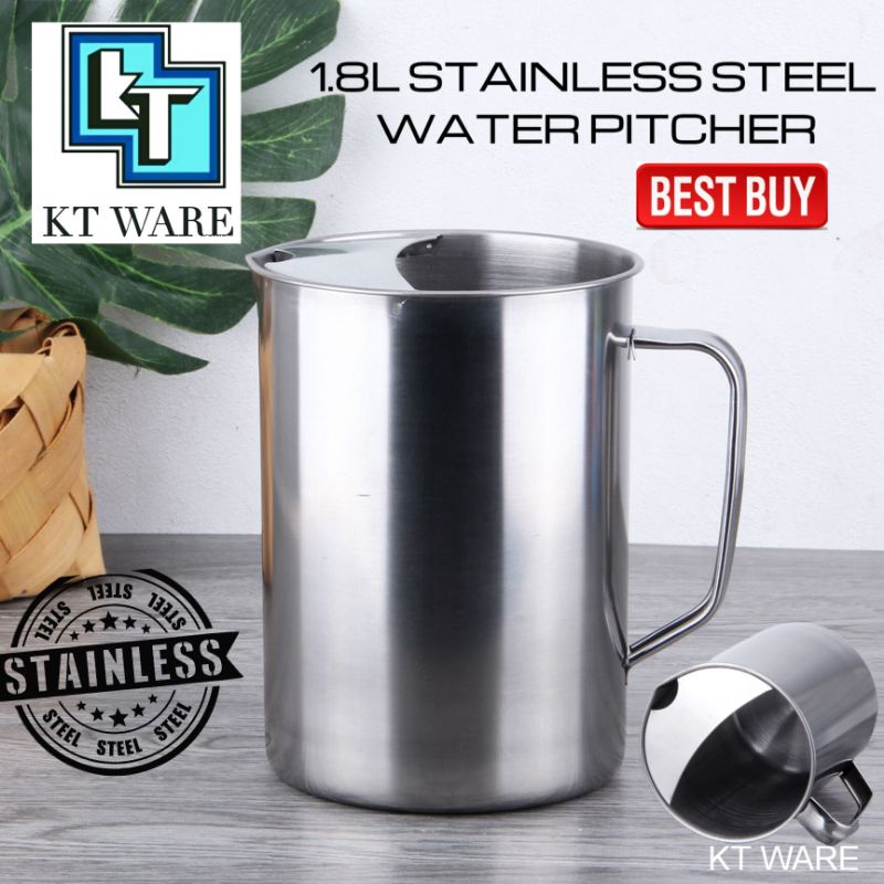 KT WARE STAINLESS STEEL WATER PITCHER JUG AIR WATER JUG JUG AIR ...