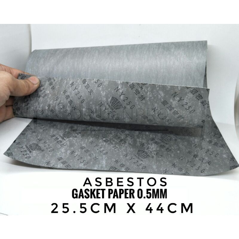 Gasket Paper Asbestos 0.5mm 25.5cm x 44cm Universal DIY Use Tahan Panas Tak Keras .BOX PACKING